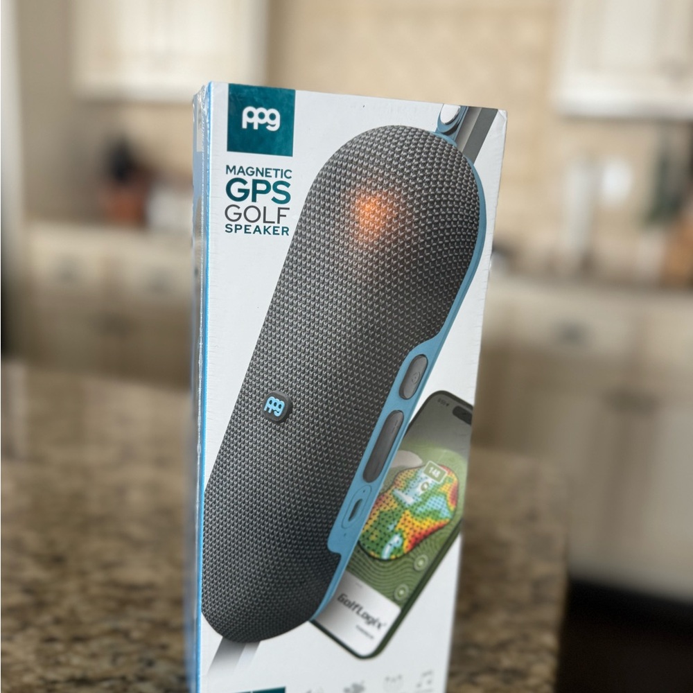 PPG Magnetic GPS Golf Speaker in Black and Blue